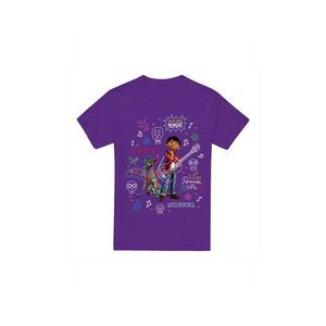 Coco Mens Miguel Dante Movie Quotes And Colourful Doodles T-Shirt / Purple